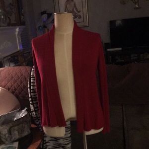 Red Wrap Cardigan